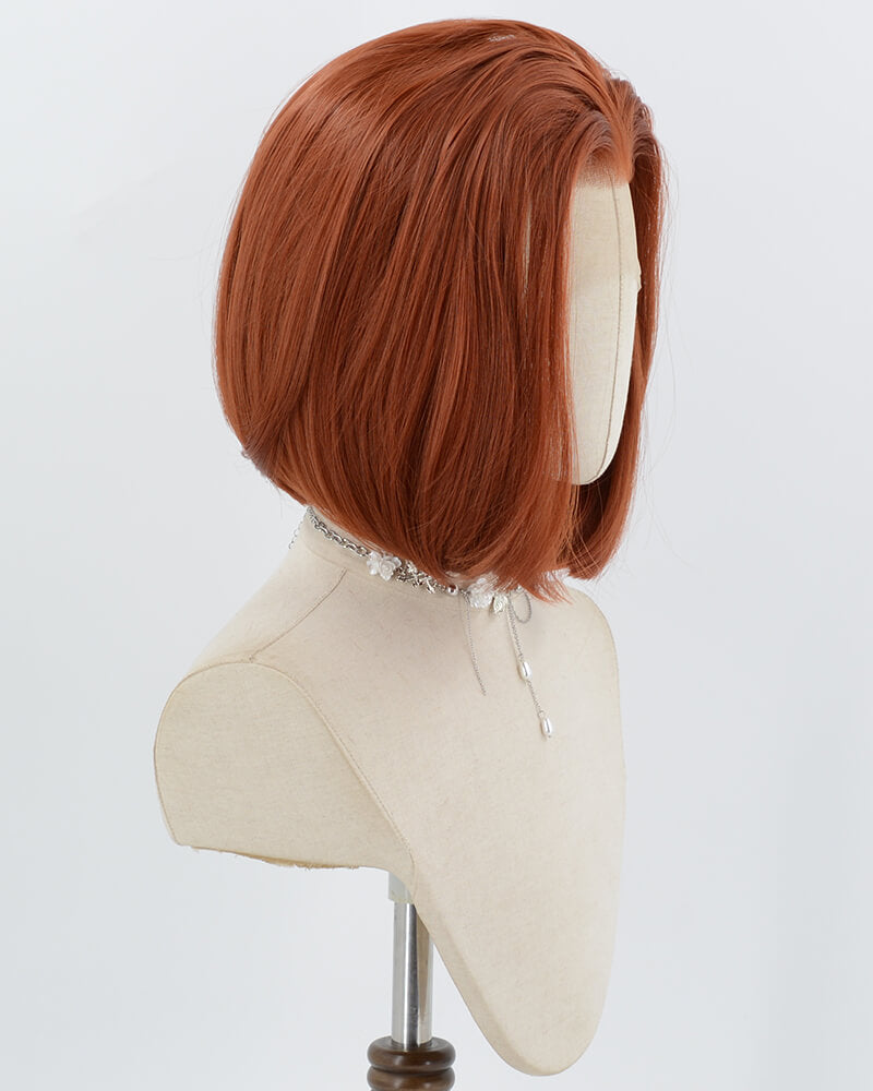 Copper Red Bob Synthetic Lace Front Wig WW1032