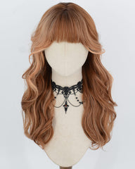 Ombre Copper Brown Wavy Synthetic Wig HW857