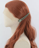 Copper Red Wavy Synthetic Lace Front Wig WW040