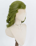 Green Wavy Joker Cosplay Synthetic Lace Front Wig