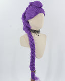 KPop Demon Hunters Rumi Purple Braided Synthetic Wig HW725