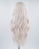White Pink Grey Synthetic Wig HW237