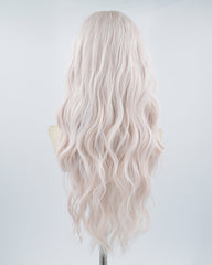White Pink Grey Synthetic Wig HW237