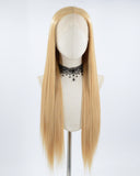 Long Brown Synthetic Lace Front Wig WT058
