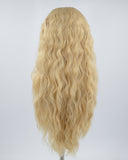 Blonde Brown Curly Synthetic Lace Front Wig WW347