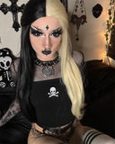 Half Black Half 613 Synthetic Lace Front Wig WW370