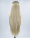 30 Inch Ombre Ash Blonde Synthetic Lace Front Wig WT228