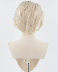 White Blonde Short Synthetic Lace Front Wig MW014