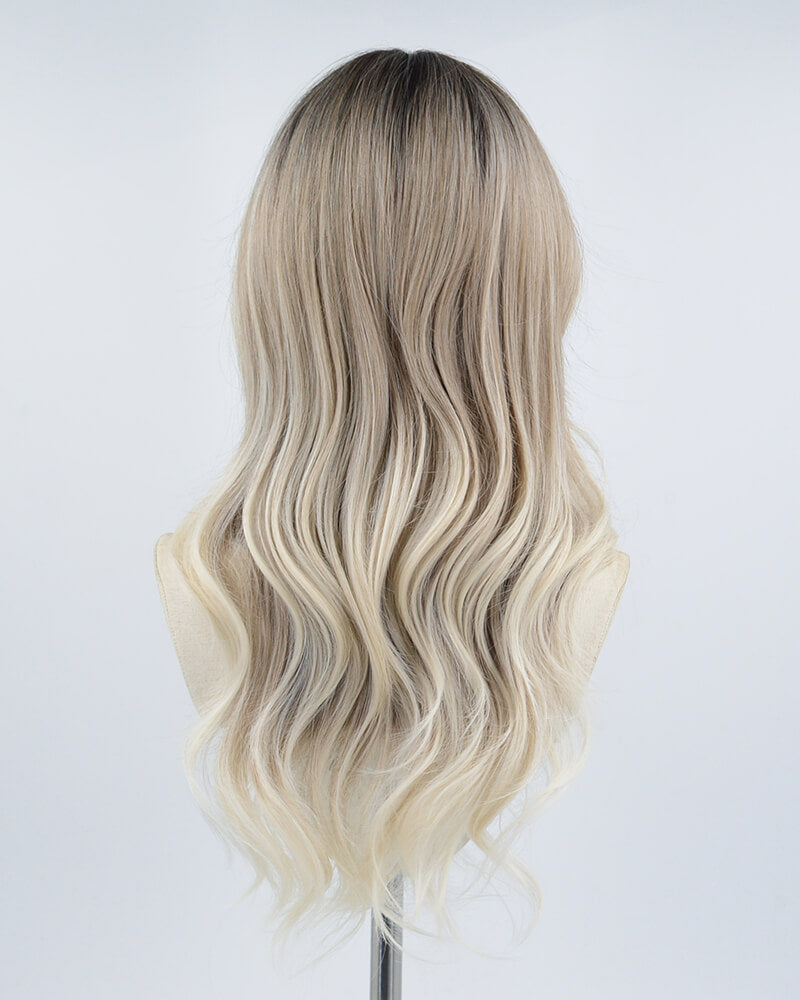 Grey Blonde Ombre Synthetic Wig HW257