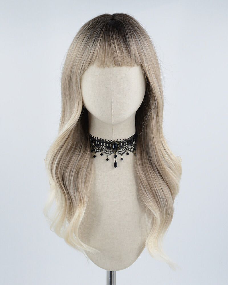 Grey Blonde Ombre Synthetic Wig HW257