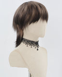Blonde Black Short Synthetic Wig HW626