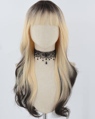 Black Ombre Blonde Synthetic Wig HW634