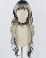 Long Black Ombre Synthetic Wig HW589