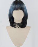 Black Ombre Blue Synthetic Wig HW594