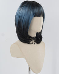 Black Ombre Blue Synthetic Wig HW594