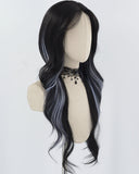 Black Blue Grey Synthetic Wig HW615