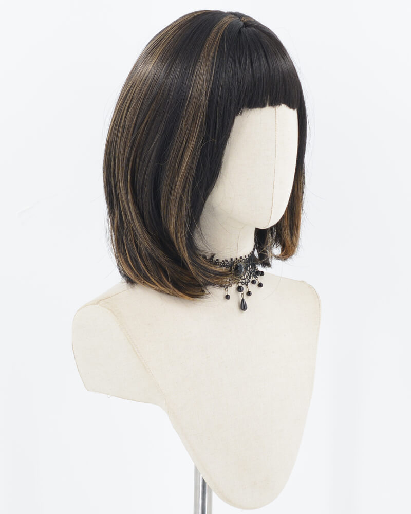 Black Brown Bob Synthetic Wig HW466