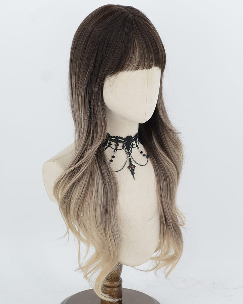 Black Ombre Brown Synthetic Wig HW862