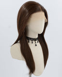 13*6 Black Brown Synthetic Lace Front Wig WW986