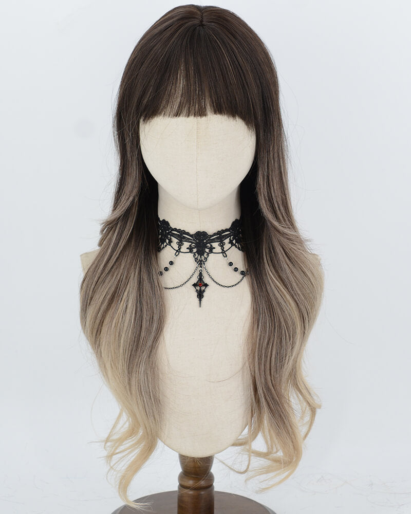 Black Ombre Brown Synthetic Wig HW862