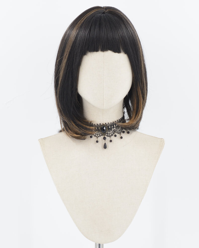 Black Brown Bob Synthetic Wig HW466