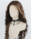 Brown Highlights Blonde Synthetic Lace Front Wig WW1061
