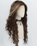 Brown Highlights Blonde Synthetic Lace Front Wig WW1061
