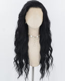 Black Wavy Synthetic Lace Front Wig WW008