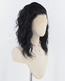 Black Curly Short Synthetic Lace Front Wig WW954