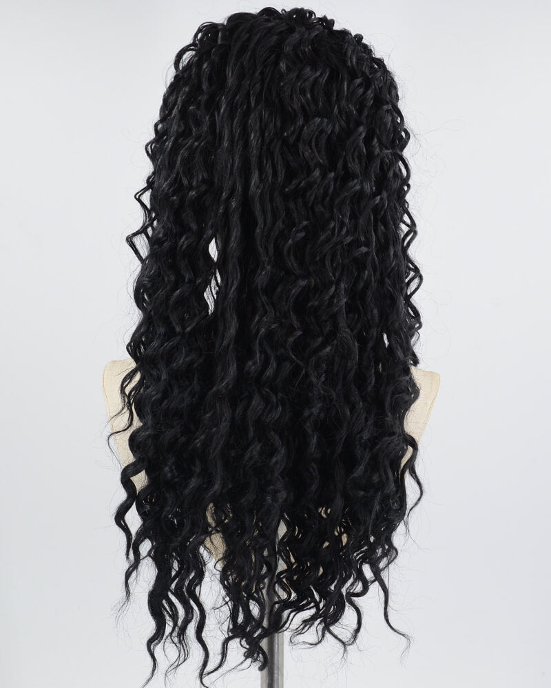 Black Curly Synthetic Wig HW464