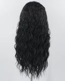 Black Curly Synthetic Lace Front Wig WW968