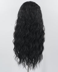 Black Curly Synthetic Lace Front Wig WW968