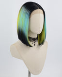 Black Ombre Green Bob Synthetic Lace Wig WW660