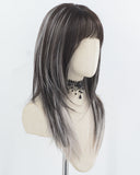 Black Grey Synthetic Wig HW748