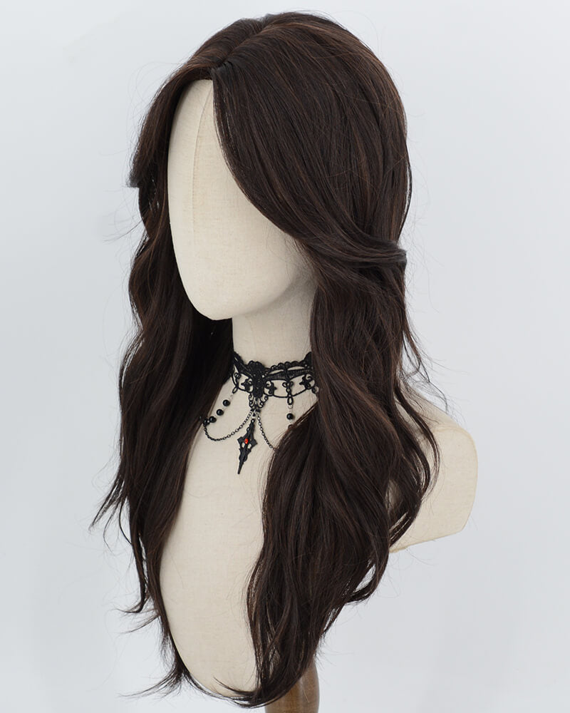 Black Wavy Synthetic Wig HW863
