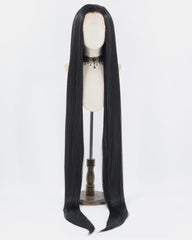 60Inch Extra Long Black Synthetic Lace Front Wig WW719