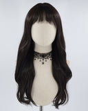 Black Long Wavy Synthetic Wig HW274