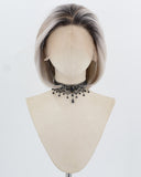 Black Ombre Blonde Synthetic Lace Front Wig WW1008