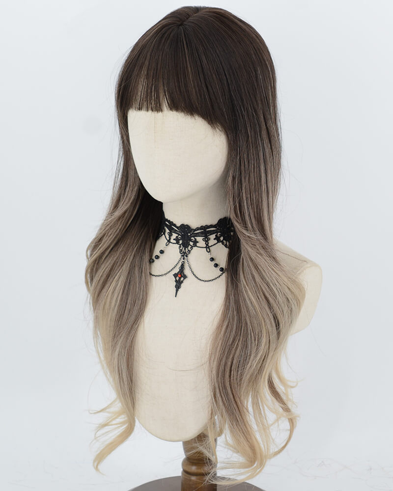 Black Ombre Brown Synthetic Wig HW862