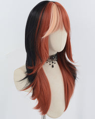 Orange Black Synthetic Wig HW721