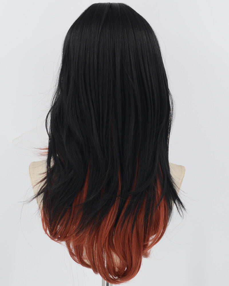 Orange Black Synthetic Wig HW721