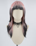 Pink Ombre Black Synthetic Wig HW384