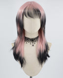 Black Ombre Pink Synthetic Wig HW361