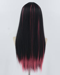 Black Pink Synthetic Wig HW715