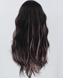 Pink Black Synthetic Wig HW622