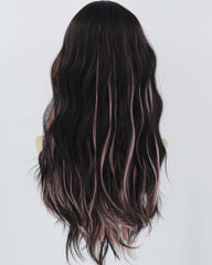 Pink Black Synthetic Wig HW622