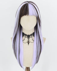 Purple Black Synthetic Wig HW889
