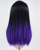 Purple Black Synthetic Wig HW424