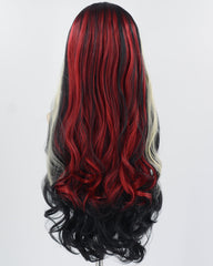 Black Blonde Red Synthetic Lace Front Wig WW789
