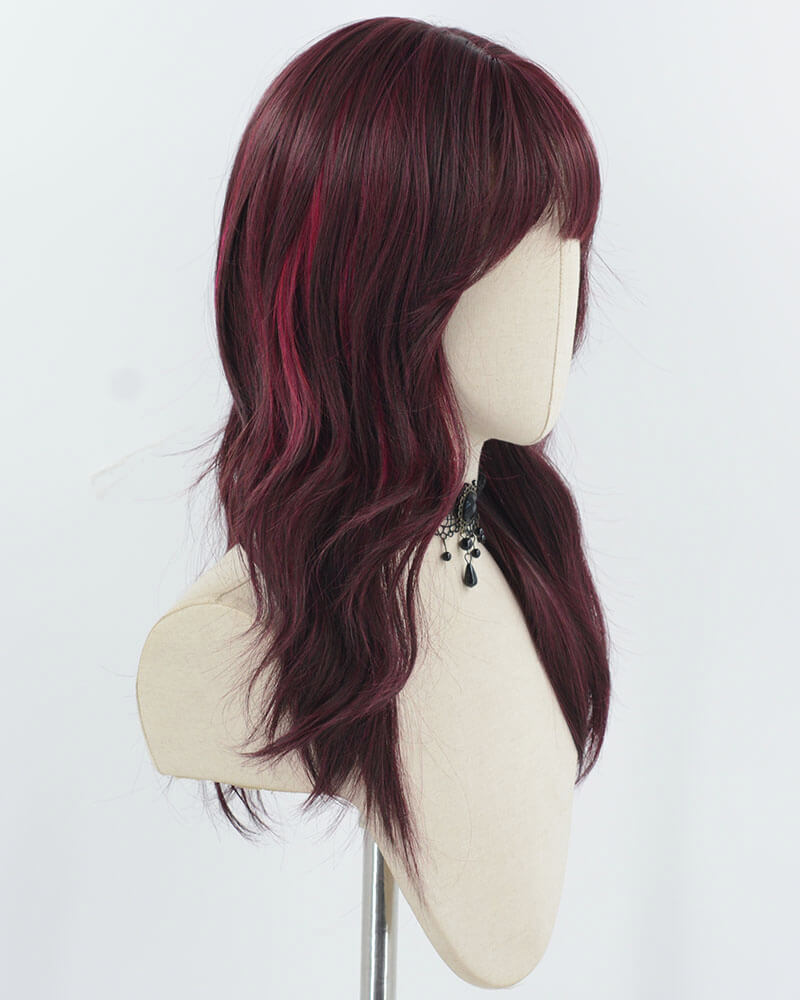Black Red Synthetic Wig HW759